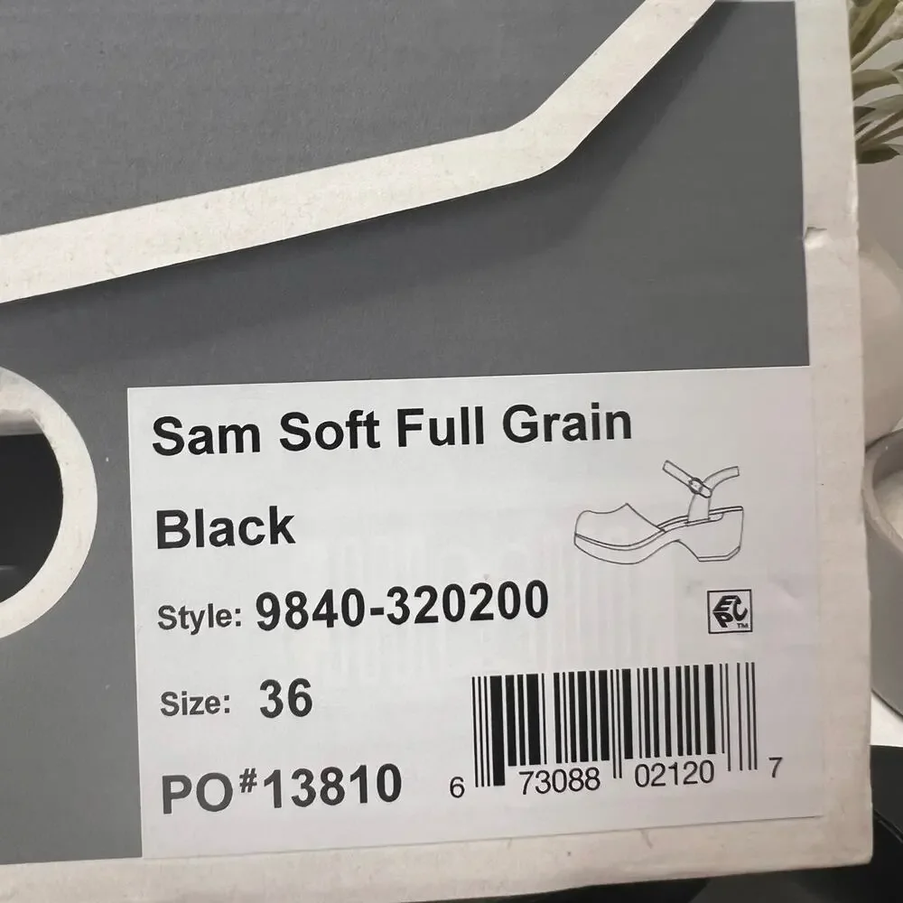 Dansko Sam Soft Full Grain Leather Mary Jane Shoe Black Women 5.5/EU36 Tried On - Picture 11 of 11